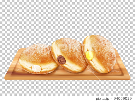 打發甜甜圈 3 種甜甜圈蓬鬆 打發甜甜圈 3 種甜甜圈蓬鬆 94069039