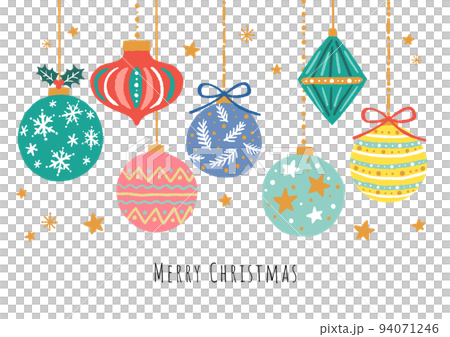 クリスマスオーナメントのイラスト クリスマスオーナメントのイラスト 94071246