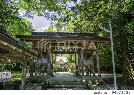 鹿野　加知弥神社　随身門　鳥取県鳥取市 94072585