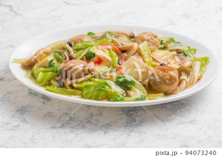 肉団子と豆腐の野菜餡かけ 94073240