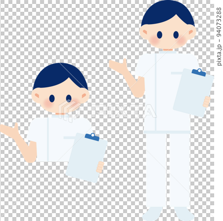 Illustration of a male nurse 94073288