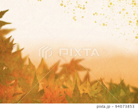 秋色の紅葉が美しい和風背景イラスト 秋色の紅葉が美しい和風背景イラスト 94073853