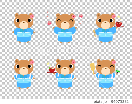 正月のクマ アイコンセット 正月のクマ アイコンセット 94075281