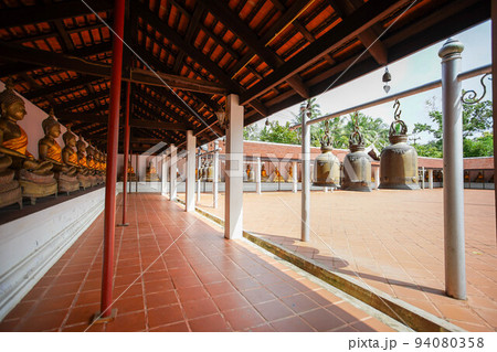 The famous temple Phra That Sawi, one of travel destinations in Chumphon, Thailand. 94080358