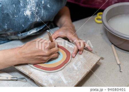 Pottery. Painting pottery. Pottery. Painting pottery. 94080401
