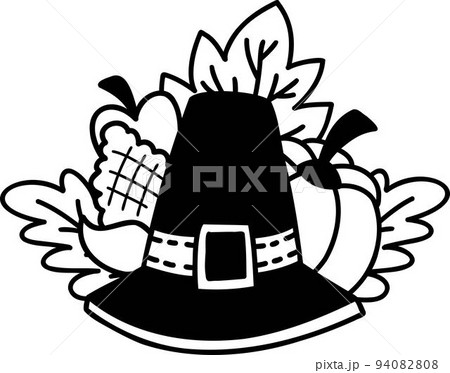 Hand Drawn thanksgiving hat illustration Hand Drawn thanksgiving hat illustration 94082808