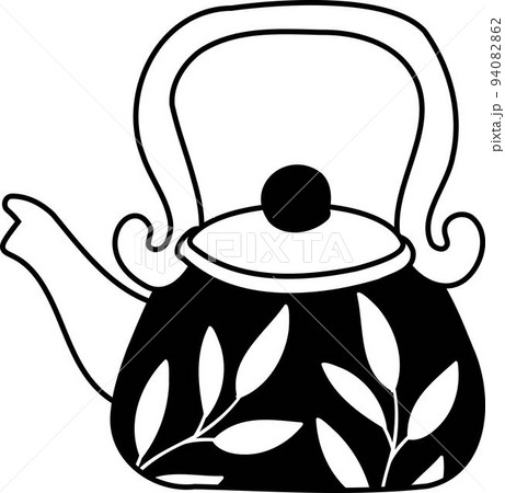 Hand Drawn Flower Kettle illustration 94082862