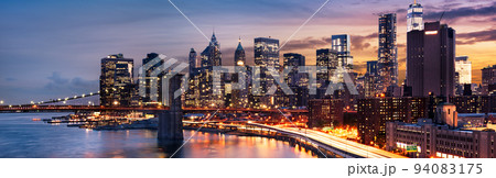 New York City lights New York City lights 94083175