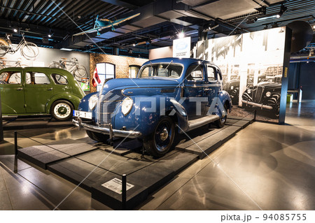 Ford - Vairogs Standart V8 - Classic retro car. Riga motor museum. Riga, Latvia, 17 August 2022 94085755