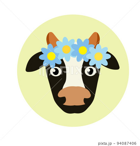 Cow. Head of horned animal. 94087406