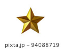金色の星形の立体 94088719