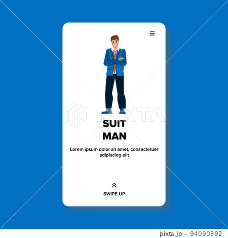 suit man vector suit man vector 94090392