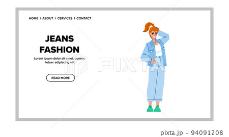 jeans fashion vector 94091208