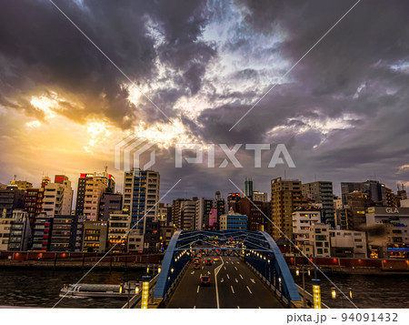 隅田川の夕景 隅田川の夕景 94091432