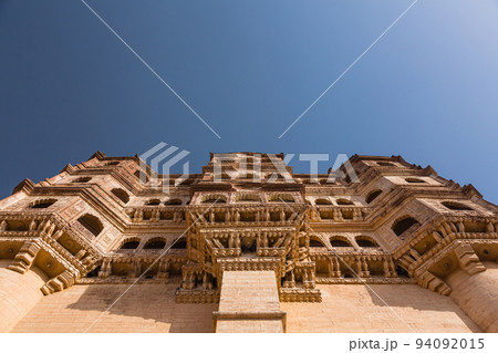 インド ジョードプルのメヘラーンガル砦の外観 インド ジョードプルのメヘラーンガル砦の外観 94092015