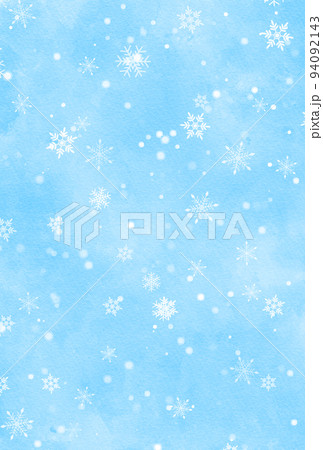 背景素材_水彩テクスチャ_雪 背景素材_水彩テクスチャ_雪 94092143