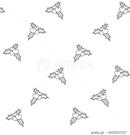 Vector hand drawn seamless pattern. Christmas, winter doodle elements. Isolated on white background. Trees, wreaths, presents, sweets, gingerbread. For background, print, textile, fabrics, gift bags Vector hand drawn seamless pattern. Christmas, winter doodle elements. Isolated on white background. Trees, wreaths, presents, sweets, gingerbread. For background, print, textile, fabrics, gift bags 94093507
