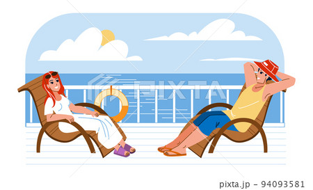 people ship deck vector 94093581