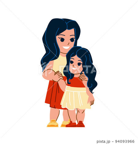 girl sister vector 94093966