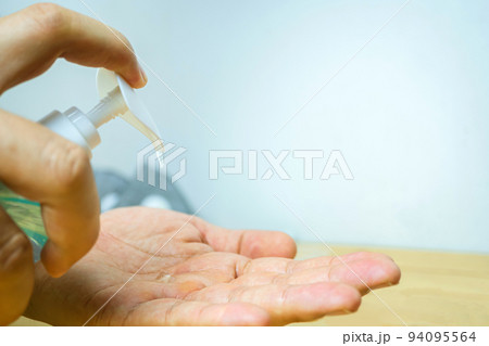 The coronavirus 2019-ncov. COVID-19 concept. men washing hands with alcohol gel or antibacterial soap sanitizer prevent the spread of germs and bacteria and avoid infections coronavirus. The coronavirus 2019-ncov. COVID-19 concept. men washing hands with alcohol gel or antibacterial soap sanitizer prevent the spread of germs and bacteria and avoid infections coronavirus. 94095564