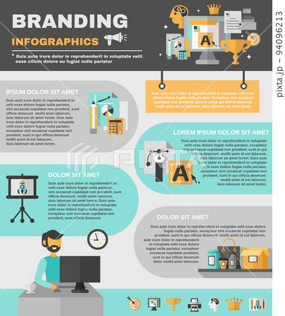 Branding Infographics Set 94096213