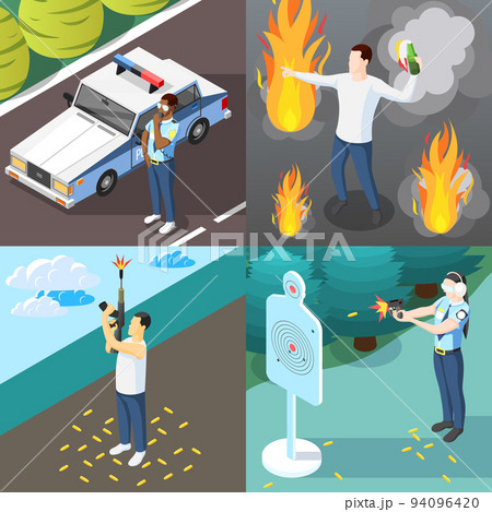 Gangs And Police 2x2 Design Concept 94096420