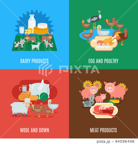 Domestic Animal Flat Set 94096496
