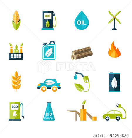 Bio Fuel Icons Set 94096820