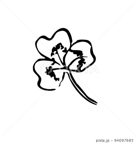 Summer sketch clover leaf. St.Patricks Day sign Summer sketch clover leaf. St.Patricks Day sign 94097685