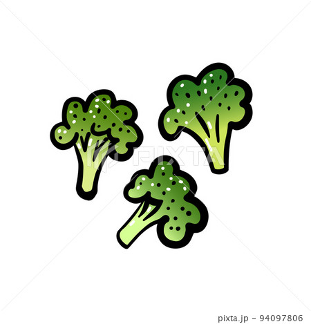 Green broccoli isolated on white background 94097806