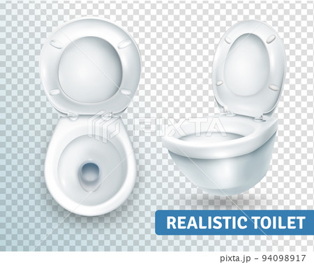 Toilet Bowl Realistic Set Toilet Bowl Realistic Set 94098917