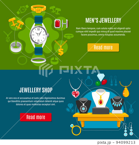 Mens Jewelry Horizontal Banners Mens Jewelry Horizontal Banners 94099213