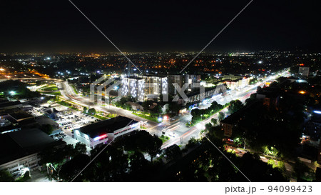 View from the height of the night city of Almaty View from the height of the night city of Almaty 94099423