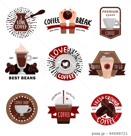 Coffee Production Emblems 94099721