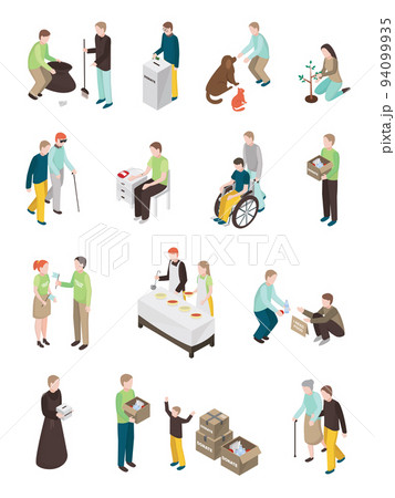 Humanitarian Charity Characters Collection 94099935