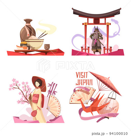 Visit Japan Retro Cartoon Compositions 94100010