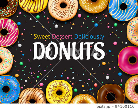 Realistic Donuts Frame 94100116