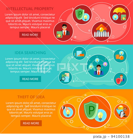 Intellectual Property Flat Banners 94100138