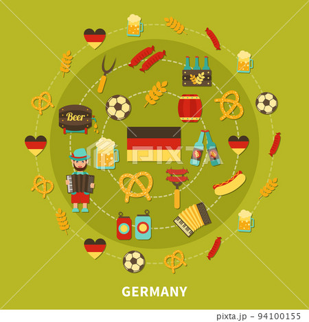 Germany Icons Round Composition 94100155