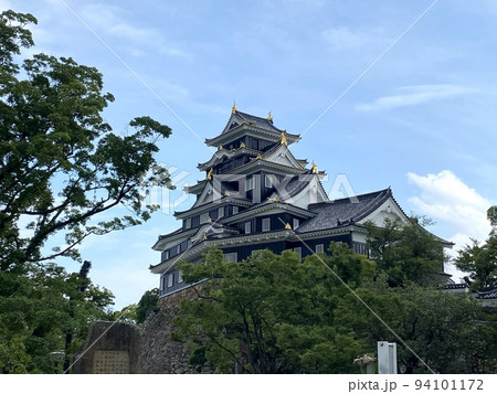 岡山城（横・遠目から） 94101172