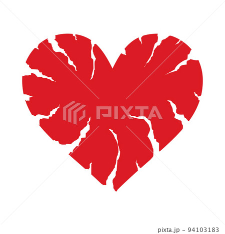 Cracked Heart Icon with Cracks Cracked Heart Icon with Cracks 94103183