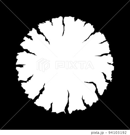 Cracked Negative Space Circle Background Cracked Negative Space Circle Background 94103192