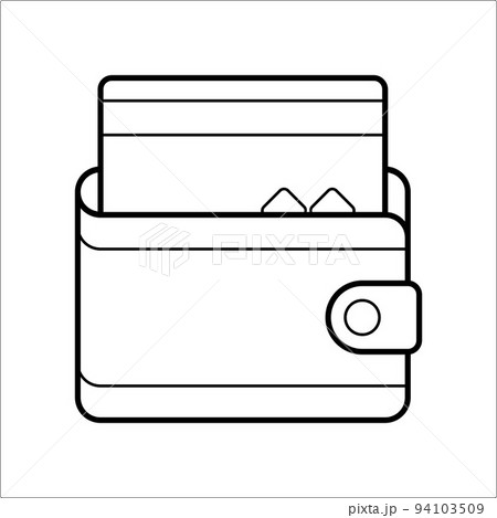 wallet icon, for online and offline transactions wallet icon, for online and offline transactions 94103509
