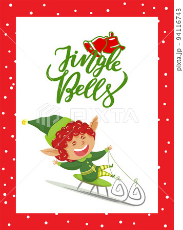 Jingle Bells, Christmas Holiday, Elf on Sleigh 94116743