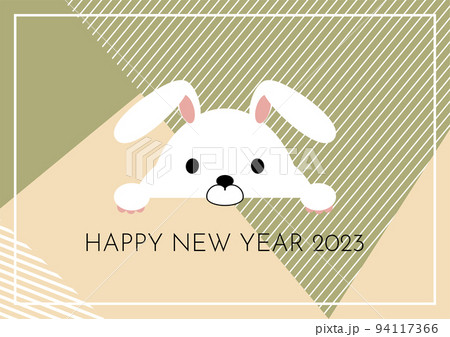 2023　卯年　年賀状イラスト 94117366