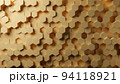 Hexagon abstract Gold background texture. 3d illustration, 3d rendering. 94118921