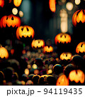 ハロウィンとジャックオランタン 94119435