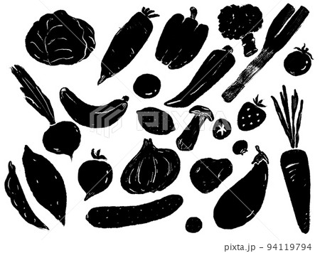 モノクロ 野菜 モノクロ 野菜 94119794