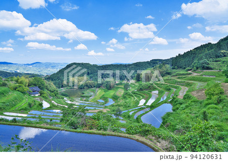 【北庄の棚田】 岡山県久米郡久米南町北庄 【北庄の棚田】 岡山県久米郡久米南町北庄 94120631