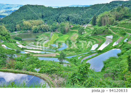 【北庄の棚田】 岡山県久米郡久米南町北庄 【北庄の棚田】 岡山県久米郡久米南町北庄 94120633